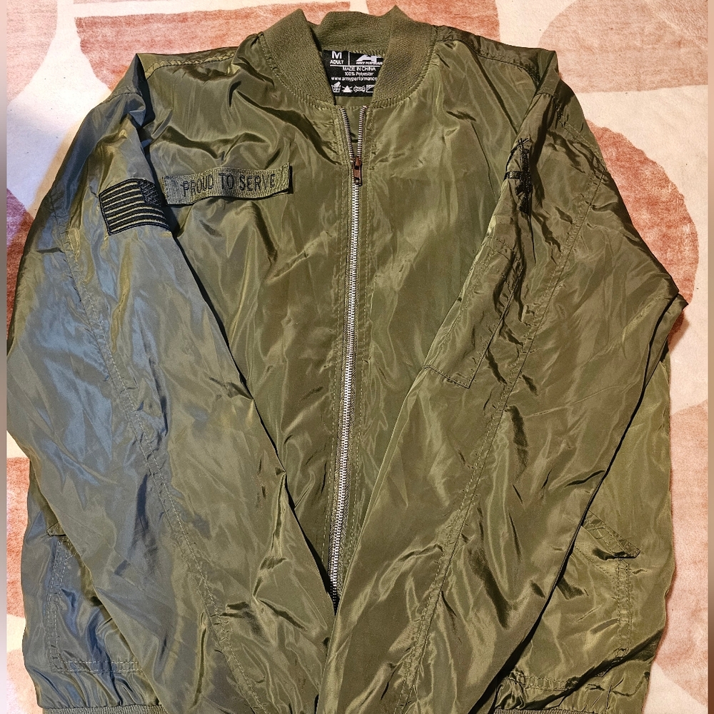 Army performance army green Windbreaker